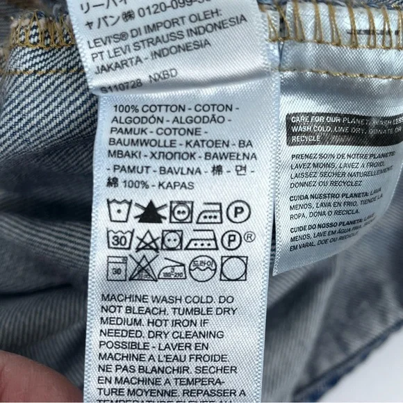 Levis Men's Blue Denim Pearl Snap Western Shirt/ Shacket PC9-A3373-0004 Size L - Picture 13 of 15